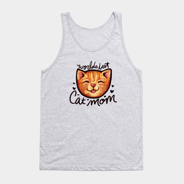 World's Best Cat Mom Tank Top by bubbsnugg